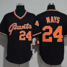 Men/Youth's San Francisco Giants #24 Willie Mays Black M&N Throwback Jersey