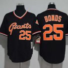 Men/Youth's San Francisco Giants #25 Barry Bonds Black M&N Throwback Jersey