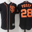 Men/Youth's San Francisco Giants #28 Buster Posey Black Alternate Jersey