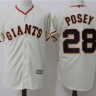Men/Youth's San Francisco Giants #28 Buster Posey Cream Alternate Jersey