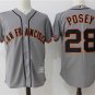 Men/Youth's San Francisco Giants #28 Buster Posey Gray Alternate Jersey