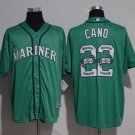 Men/Youth's Seattle Mariners #22 Robinson Cano Green Team Logo Print Jersey