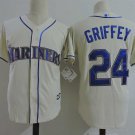 Men/Youth's Seattle Mariners #24 Ken Griffey Cream Jersey