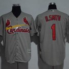 Men/Youth's St. Louis Cardinals #1 Ozzie Smith Gray Jersey