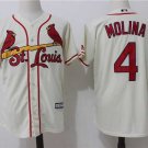 Men/Youth's St. Louis Cardinals #4 Yadier Molina Cream Jersey