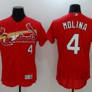 Men/Youth's St. Louis Cardinals #4 Yadier Molina Red Flexbase Jersey