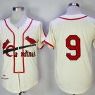 Men/Youth's St. Louis Cardinals #9 Roger Maris Cream 1946 M&N Jersey