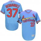 Men/Youth's St. Louis Cardinals #37 Keith Hernandez Light Blue Cooperstown Flexbase Jersey