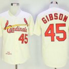 Men/Youth's St. Louis Cardinals #45 Bob Gibson Cream 1964 M&N Jersey
