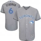 Men/Youth's Toronto Blue Jays #6 Marcus Stroman Gray Father's Day Flexbase Jersey