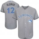 Men/Youth's Toronto Blue Jays #12 Roberto Alomar Gray Father's Day Flexbase Jersey