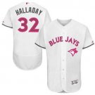 Men/Youth's Toronto Blue Jays #32 Roy Halladay White Mother's Day Flexbase Jersey