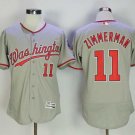 Men/Youth's Washington Nationals #11 Ryan Zimmerman Gray Flexbase Jersey