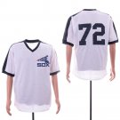 Men/Youth's White Sox 72 Carlton Fisk M&N White Jersey