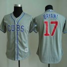Women Chicago Cubs #17 Kris Bryant Gray Jersey