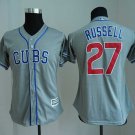 Women Chicago Cubs #27 Addison Russell Gray Jersey