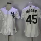 Women Chicago White Sox #45 Michael Jordan White Jersey