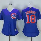 Women Cubs 18 Ben Zobrist Royal Cool Base Jersey