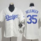 Women Los Angeles Dodgers #35 Cody Bellinger White Jersey