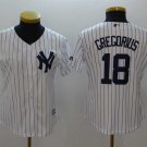 Women Yankees 18 Didi Gregorius White Cool Base Jersey