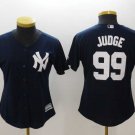 Women Yankees 99 Aaron Judge Navy Cool Base Jersey