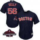 Women's Red Sox Navy #56 Joe Kelly 2018 World Series Champions Jersey
