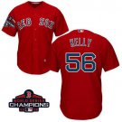 Women's Red Sox Red #56 Joe Kelly 2018 World Series Champions Jersey