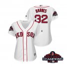 Women's Red Sox White #32 Matt Barnes 2018 World Series Champions Jersey