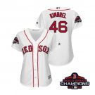 Women's Red Sox White #46 Craig Kimbrel 2018 World Series Champions Jersey