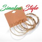 Pendientes Aros de Moda de Aretes Chapados en Oro Rosa de Para Mujer Joya Quince