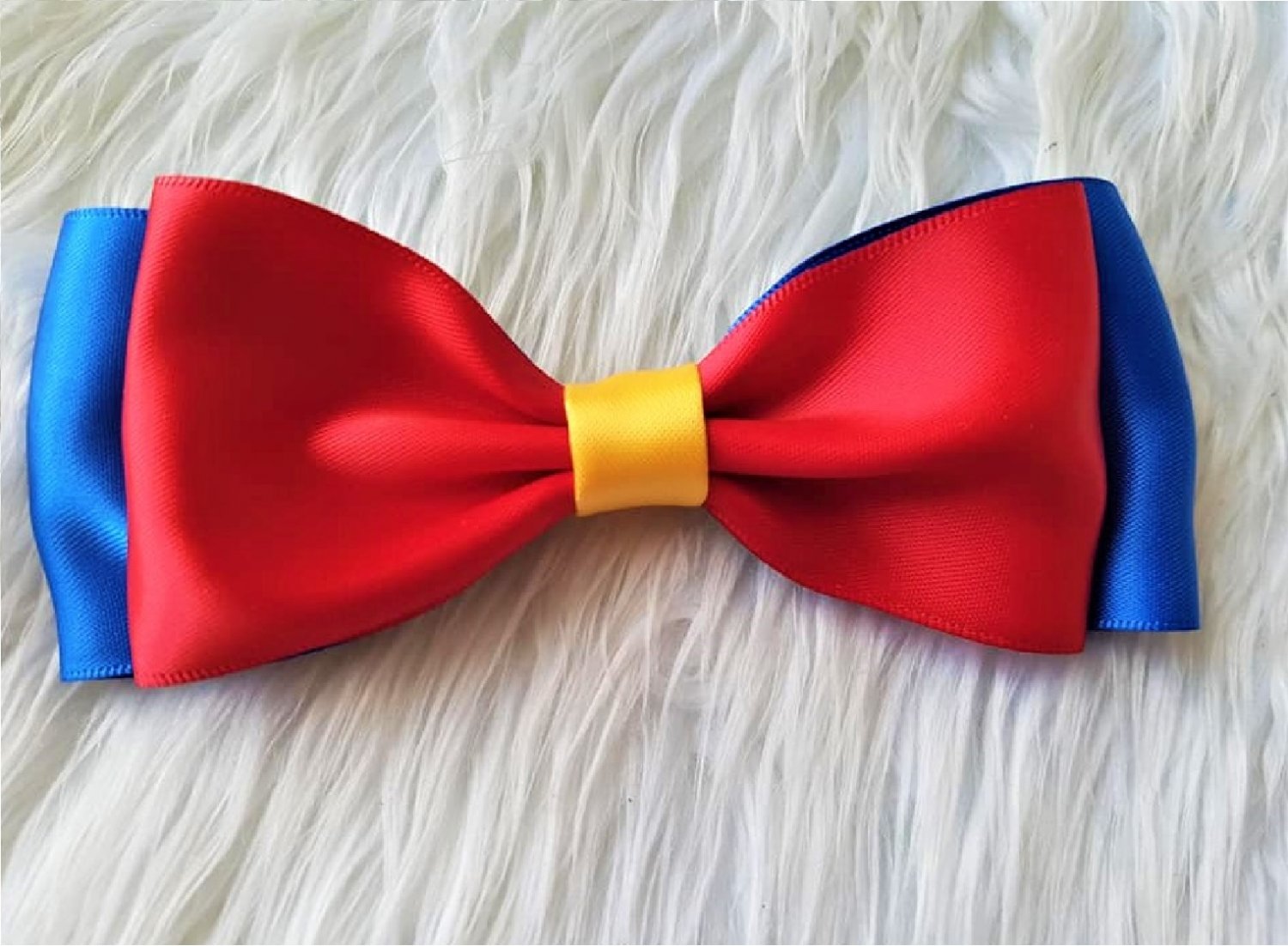 Snow White inspired Bow Elastic Band Girls Hair Accessories