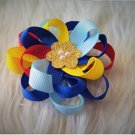 2pcs Autism Awareness inspired Hair Bow Girls Hair Accessories