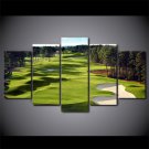 Framed X Large 5 Piece Golf Course Canvas Painting Wall Art Home Decor