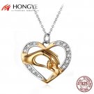 Mother's Day Gift Unique Design 925 Sterling Silver Heart Shape Pendant