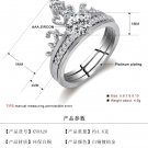 Genuine 925 Classic Sterling-SilverJewelry Rings Wedding