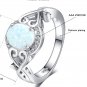 Australia Fire Opal Ring Wedding Engagement ,Ring