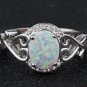 Australia Fire Opal Ring Wedding Engagement ,Ring
