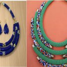 Maasai Blue and Green Necklace