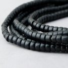 Old Maasai Beads 5mm matt Black Beads