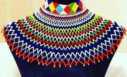 Maasai bead necklace.
