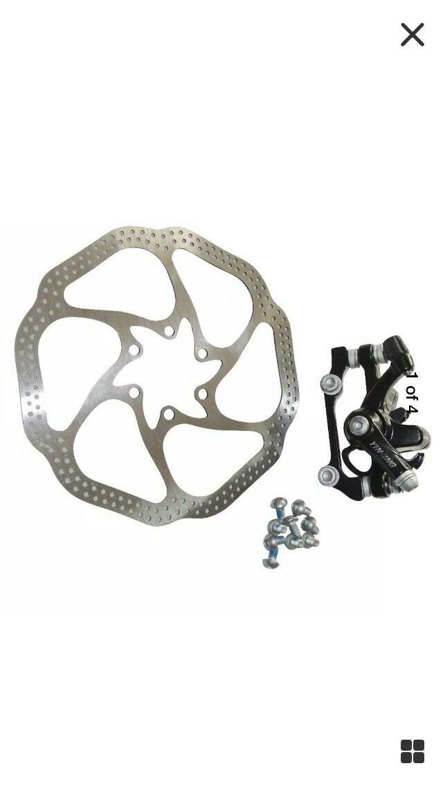 Disc Brake Kit Bicycle Rear Disc Brake Kit 160mm Motorized Bicycles