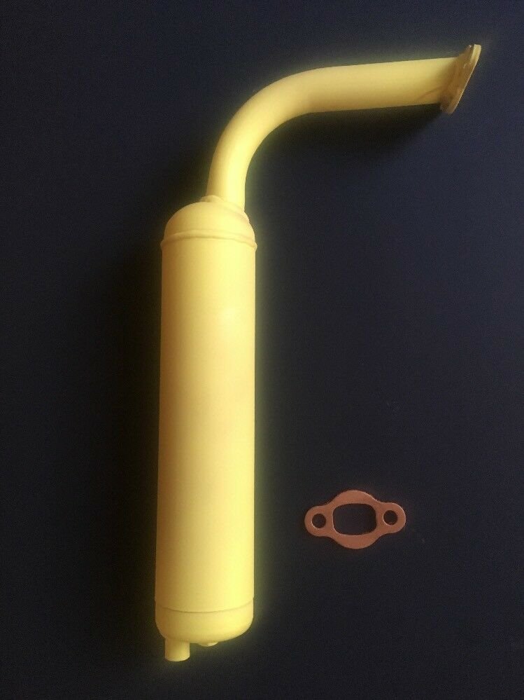 80cc Motorized Bicycle HighPerformance Racing Muffler Exhaust Yellow W