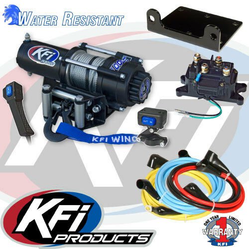 Kfi 3000 Lb UTV Winch Set And Mounting Kit Fits Kawasaki 750 Teryx 0813