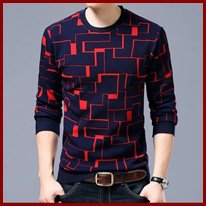 Virenza Shirt Tops for Men - Red, fit to L