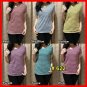 Vneck Short Sleeve Color Stripe Shirt / Women's Clothing / Clothing - CODE 622
