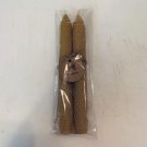 Natural, 8 Inch Tapered Hand Rolled Beeswax Candle Sticks