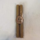 Natural, 8 Inch Hand Rolled Beeswax Candle Sticks
