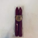 Cranberry, 8 Inch Tapered Hand Rolled Beeswax Candle Sticks