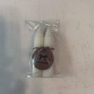 White , 4 Inch Tapered Hand Rolled Beeswax Candle Sticks