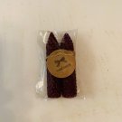 Wine, 4 Inch Tapered Hand Rolled Beeswax Candle Sticks